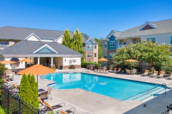 Saltwater swimming pool at hawthorne at horse pen creek